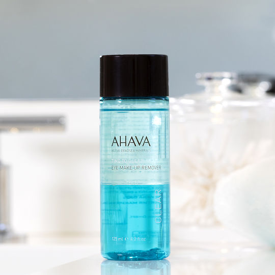 Ahava Time To Clear Eye Makeup Remover Υγρό Αφαίρεσης Αδιάβροχου Μακιγιάζ Ματιών 125ml