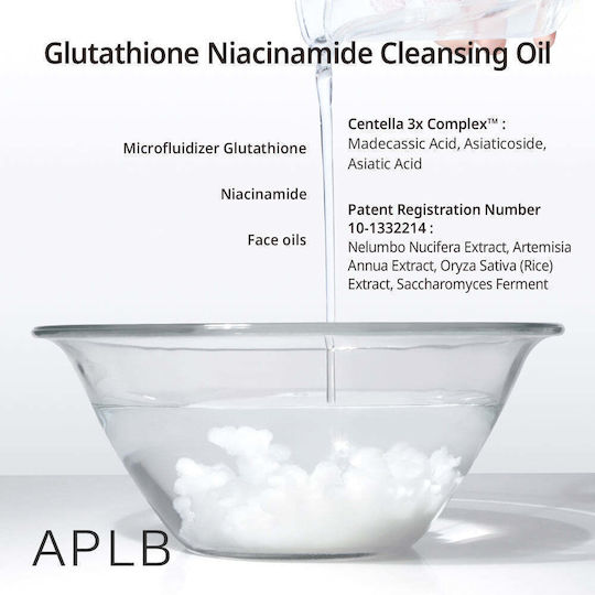 APLB Glutathione Niacinamide Cleansing Oil Facial Cleansers For Brightening & Antioxidant Action 105ml