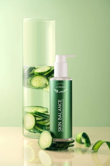 Aurora Natural Skin Balance Gel Facial Makeup Remover with Antioxidant & Moisturizing Action 200ml