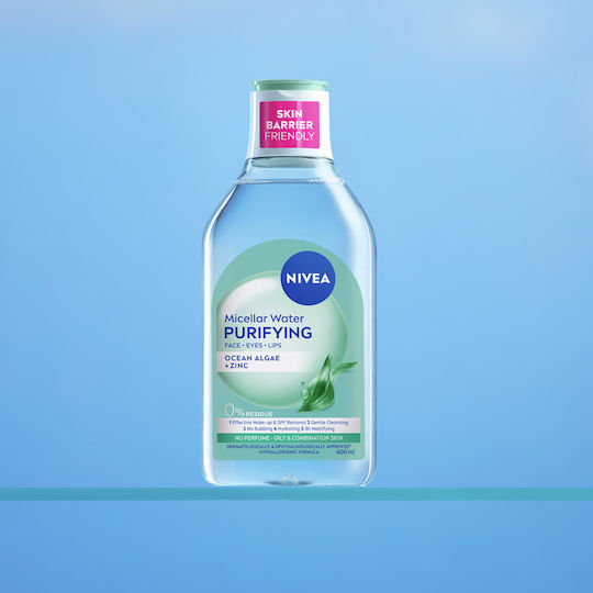 Nivea Мицеларна Вода с Водорасли Премахване на Грим за Контрол на Омазняването 400мл
