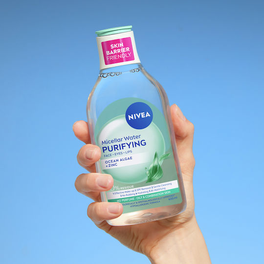 Nivea Мицеларна Вода с Водорасли Премахване на Грим за Контрол на Омазняването 400мл