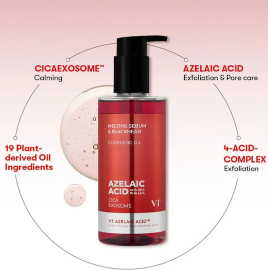 VT Cosmetics VT Cosmetics Azelainsäure AZ Gesichtsreinigung Öl Für Kontrolle der Fettigkeit & Beruhigende Wirkung 200ml