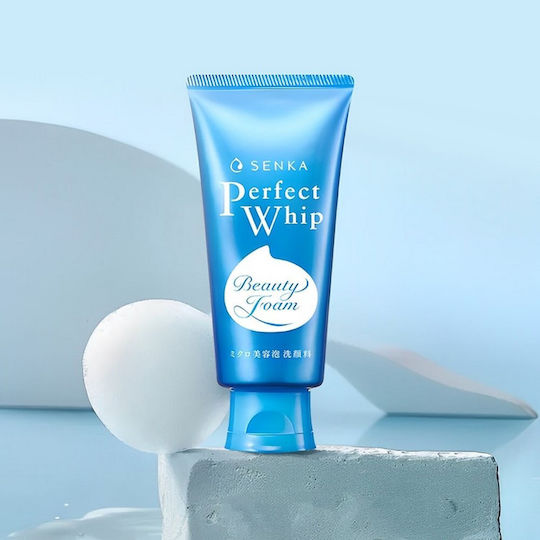 Shiseido Senka Perfect Whip Spumă Demachiant Facial cu Acțiune Hidratantă 120gr