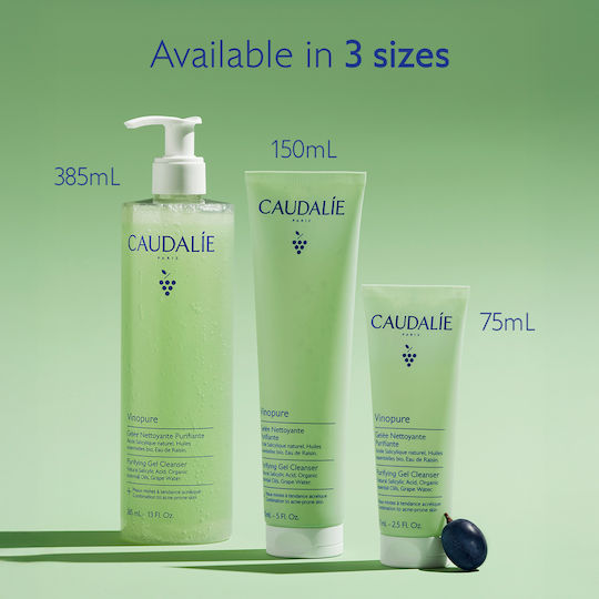 Caudalie Vinopure Gesichtsreinigungsgel für Kontrolle der Fettigkeit & Gegen Unvollkommenheiten 150 ml