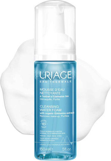 Uriage Water Foam Cleansing Foam for Face with Moisturizing Action 150ml