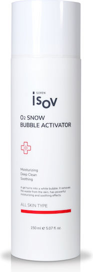 Isov O2 Snow Bubble Activator Facial Cleansing Liquid for Brightening & Moisturizing Action 150ml
