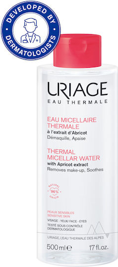 Uriage Thermal Micellar Water Премахване на грим за Лице за Намаляване на зачервяването 500ml
