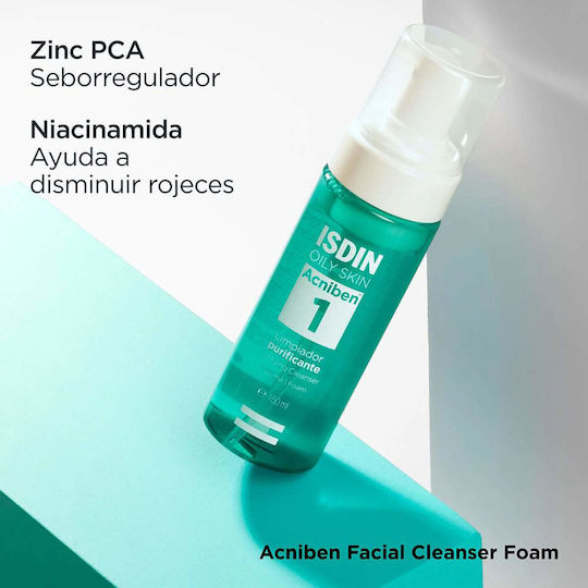 Isdin Acniben Spumă Demachiantă Facială pentru Controlul Sebumului 150ml