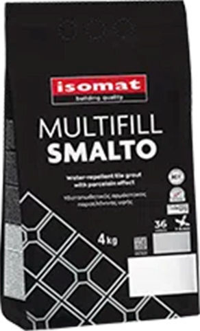 Isomat Multifill Smalto 1-8 Пълнител за фуги на плочки Смолист / Водоустойчив 09 Отворено кафене 4кг