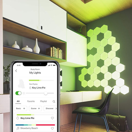 Nanoleaf Dekorative Leuchte Shapes Hexagons Starter Kit LED 9 Stk.