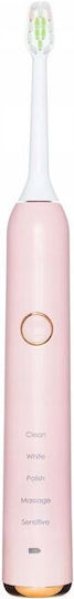 Vitammy Sonic Electric Toothbrush with Pressure Sensor & Travel Case Pink