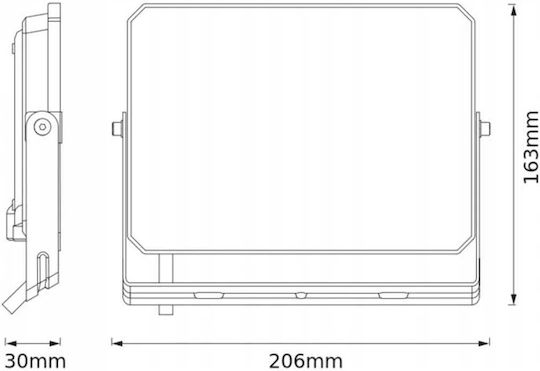 Osram Wasserdichter LED Flutlichter 50W Natürliches Weiß 4000K IP65