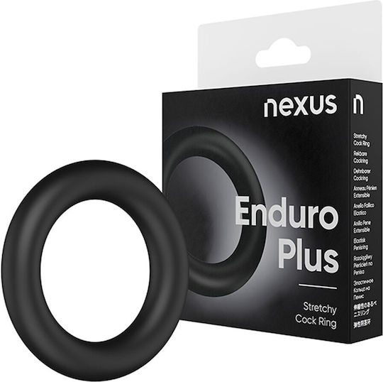 Nexus Enduro Plus Cock Ring Пръстен Петел Силикон Черен 3050-0500