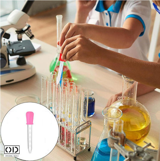 Pipetă gradată multifuncțională din PVC siliconic 5 ml roz Oferte originale