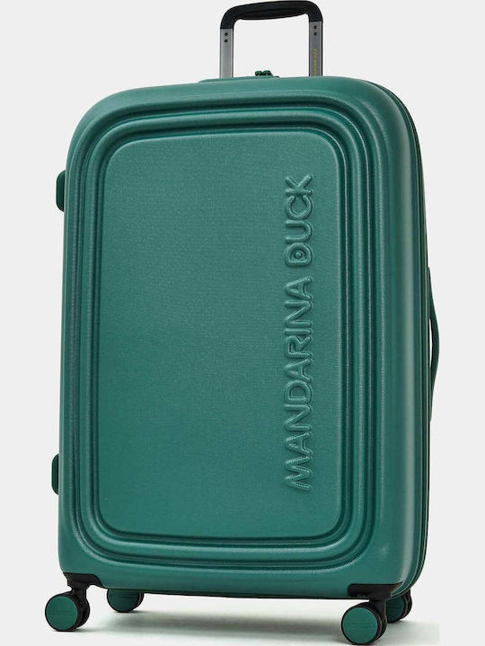 Mandarina Duck Logoduck Large Green Travel Suitcase with 4 Wheels, Height 75 cm Mandarina Duck Logoduck Large Green Travel Suitcase with 4 Wheels, Height 75 cm