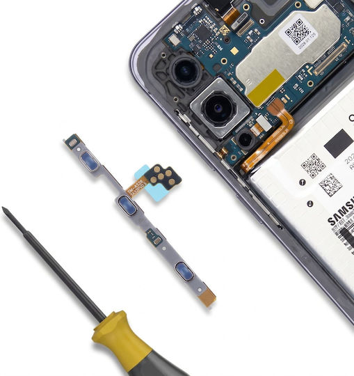 Clappio Power Volume Button Flex Cable Samsung Galaxy A57 5g Silver