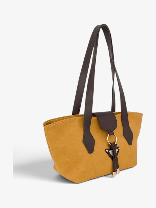 Women's Shoulder Bag Suede Yellow
