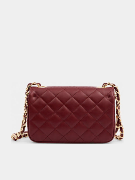 Women's Burgundy Flap Bag
