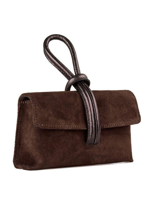 Women's Suede Brown Handbag
