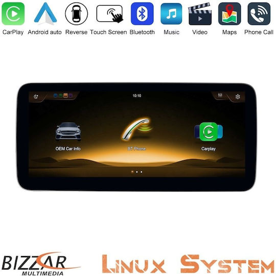Bizzar Auto-Audiosystem für Mercedes-Benz GLC / C-Klasse 2016–2019 (Bluetooth/USB/WiFi/GPS/Apple CarPlay/Android Auto) mit 10,25" Touchscreen