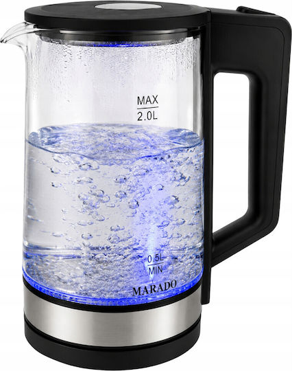 2L 1500W Black Kettle