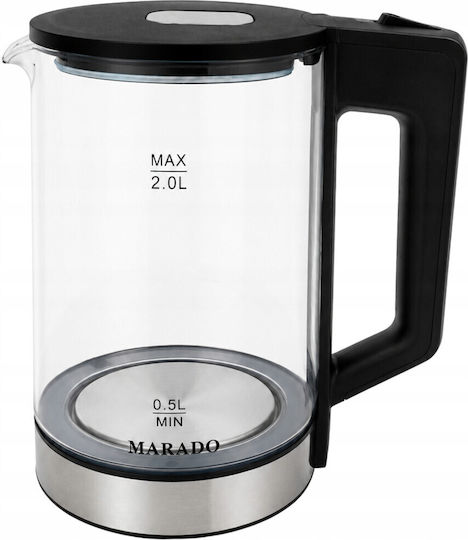 2L 1500W Black Kettle