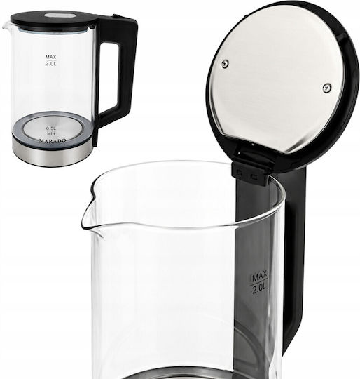 2L 1500W Black Kettle