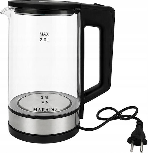 2L 1500W Black Kettle