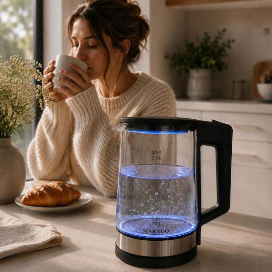 2L 1500W Black Kettle