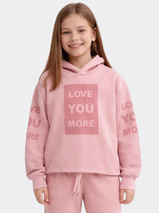Kids Sweatpants Set Pink
