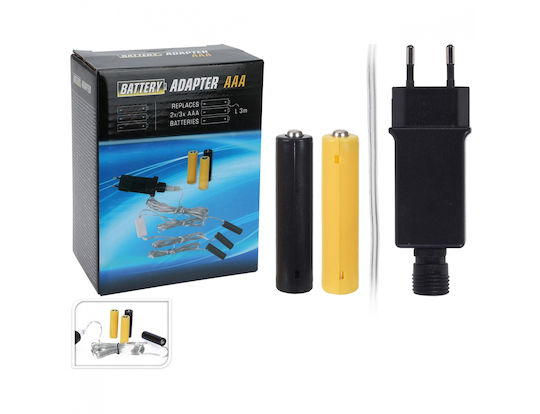 Batterie-Umwandlungsadapter 4×AAA Steckdose IP20 Kabel 3 m XX8999880