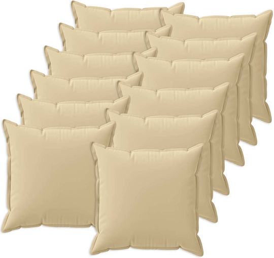 vidaXL Μαξιλάρι Καναπέ Houten Μπεζ 45x45εκ.