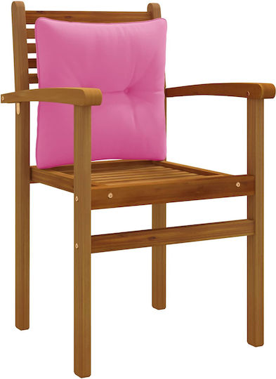 vidaXL Putten Garden Sofa Cushion with Backrest Pink 40x40 cm