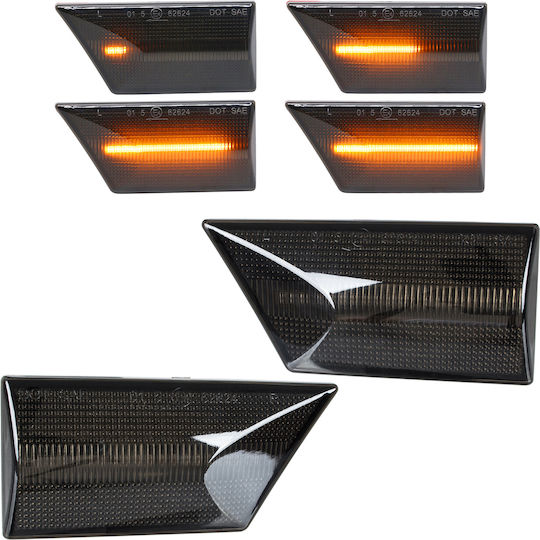 Opel Signum 03-08 Led Side Indicator Smoked Dynamic 2 Pcs Set