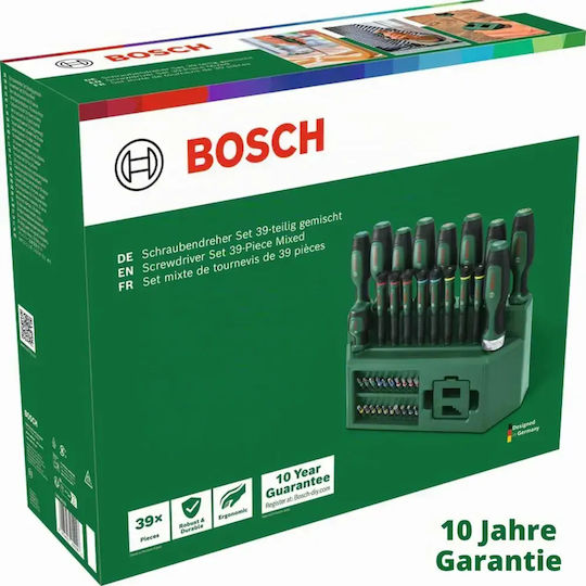Bosch Set de 39 de șurubelnițe