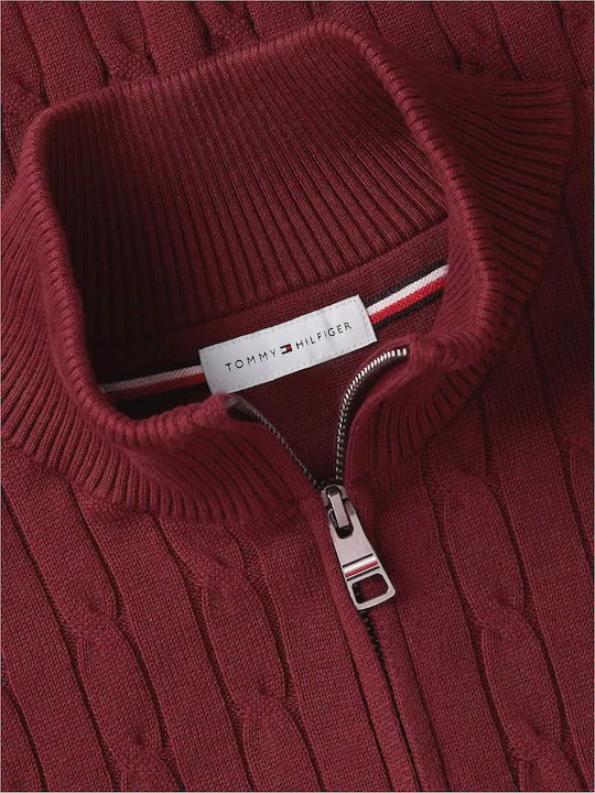Pulover Cu Mâneci Lungi Bordeaux