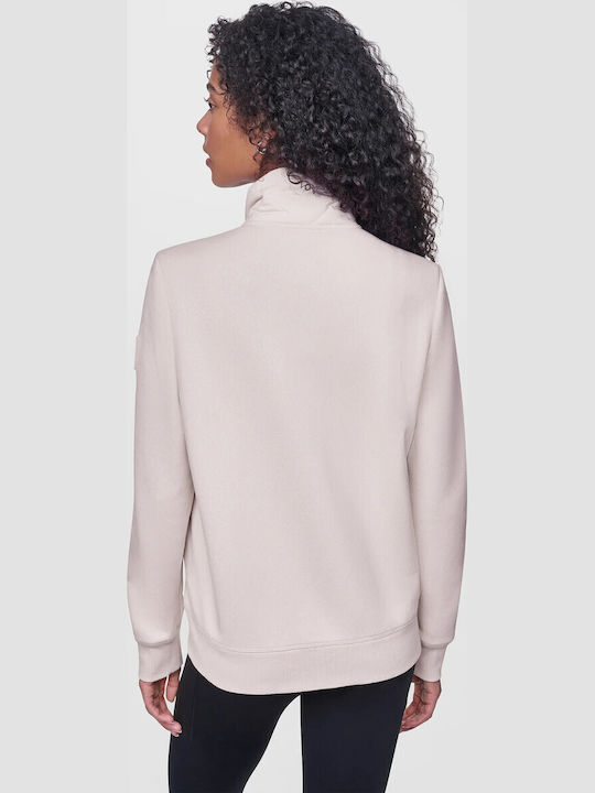 Long Beige Women's Winter Jacket