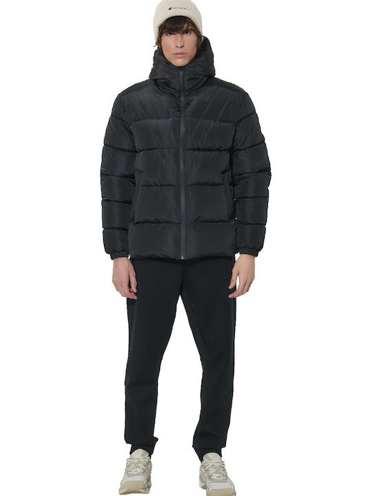 Winter Puffer Jacket Waterproof and Windproof Black