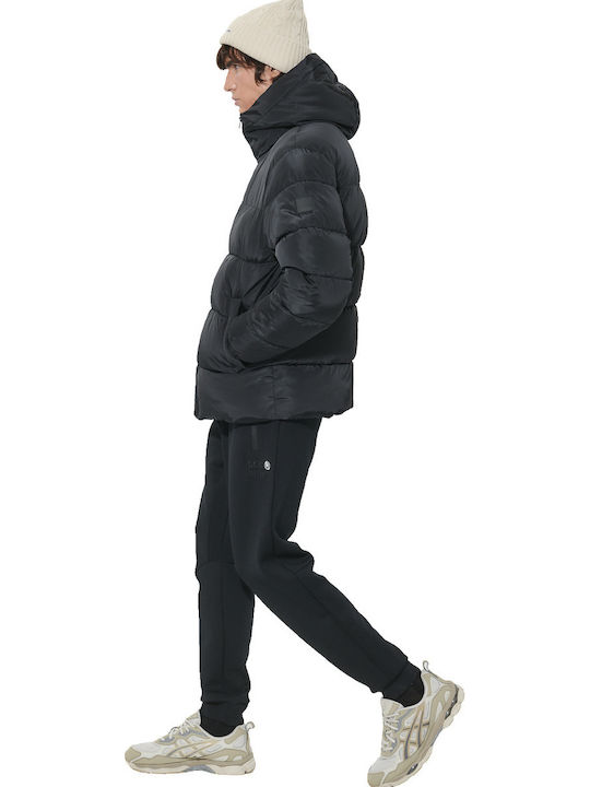 Winter Puffer Jacket Waterproof and Windproof Black