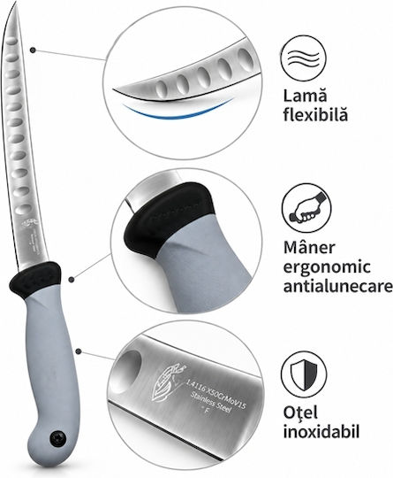 Cuțite de Filetat din Oțel Inoxidabil 29 cm 2 bucăți