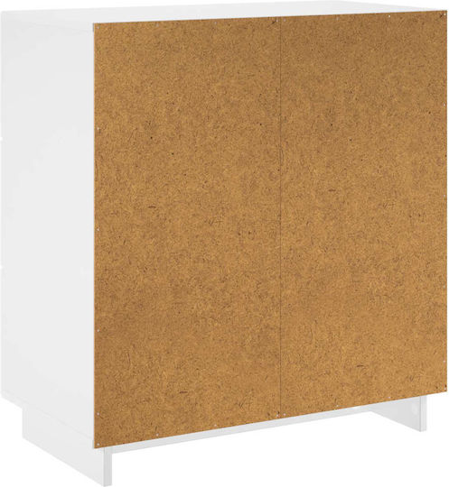 Wooden Sideboard with Drawers White 70x38x75 cm