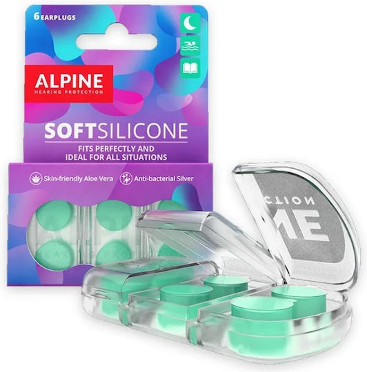 Alpine Softsilicon Ωτοασπίδες Σιλικόνης για Κολύμβηση 2τμχ