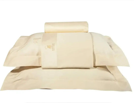 Greenwich Polo Club Classic 2334 Σετ Σεντόνια Υπέρδιπλα 250x270εκ. Cream (4τμχ)