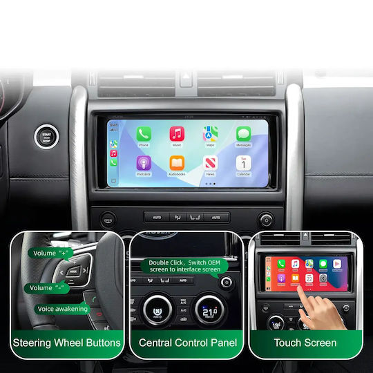 Digital IQ Auto-Audiosystem für Land Rover Discovery 2016–2019 (Bluetooth/USB/WiFi/GPS/Apple CarPlay/Android Auto) mit 10,25-Zoll-Touchscreen