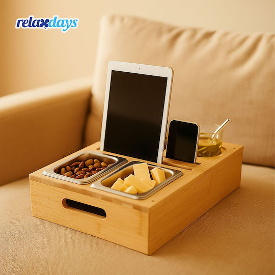 Relaxdays Holz Serviertablett