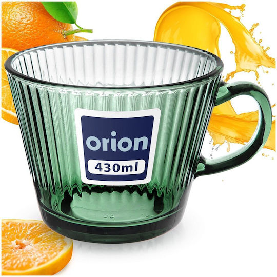 Orion Стъклена зелена чаша 420 мл