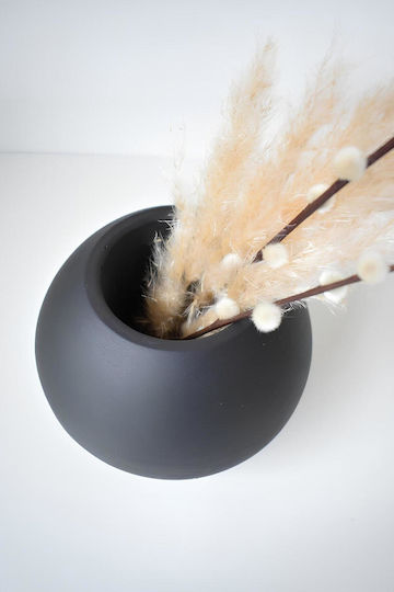 SteweHome Декоративна Ваза Черна Y14cm