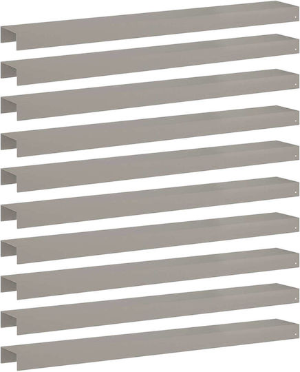 vidaXL Metal Garden Border 1m x 15cm 10 pcs