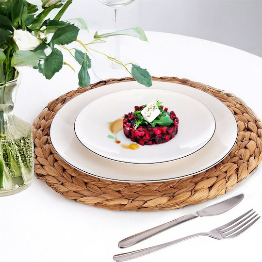 Lumarko Dessertteller aus weißem Porzellan 20 cm