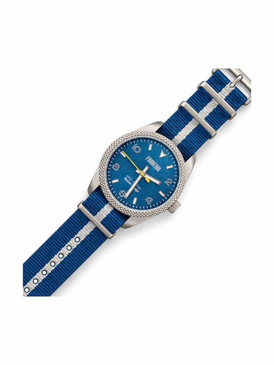 Fonderia Women's Watch 36mm Battery with Blue Fabric Strap Fonderia Women's Watch 36mm Battery with Blue Fabric Strap